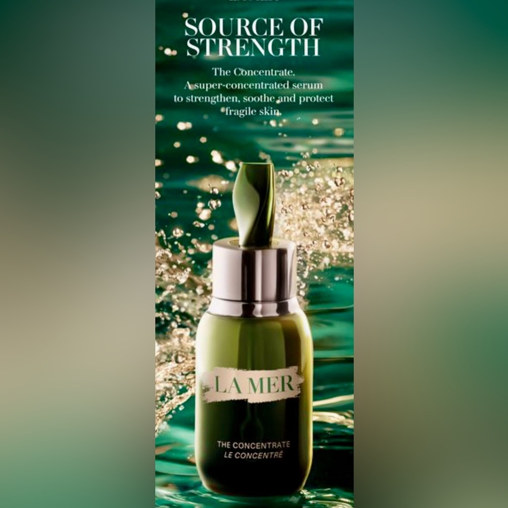 New in box La Mer The Concentrate - Deep Green bottle. - Picture 2 of 2